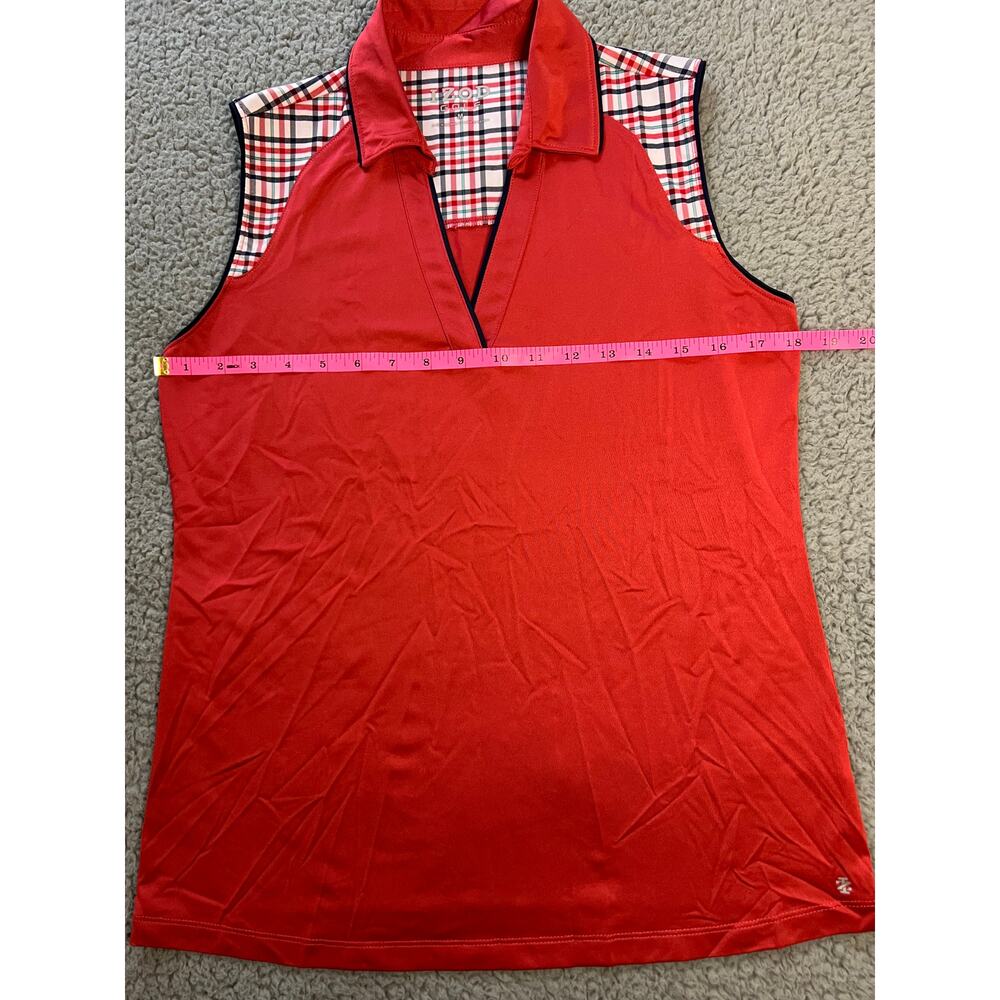 IZOD women's sleeveless golf shirt Size M (B20379) - Picture 4 of 5